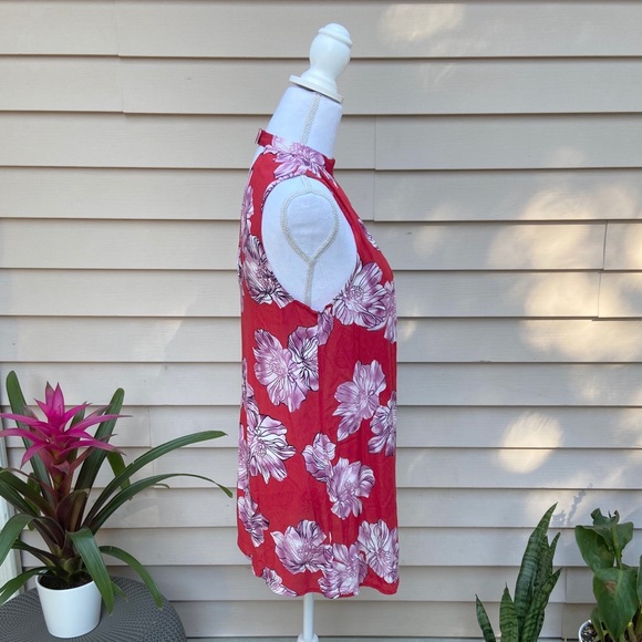 sleeveless floral dress cutout flowy summer spring Easter style forever 21 small - Picture 7 of 16